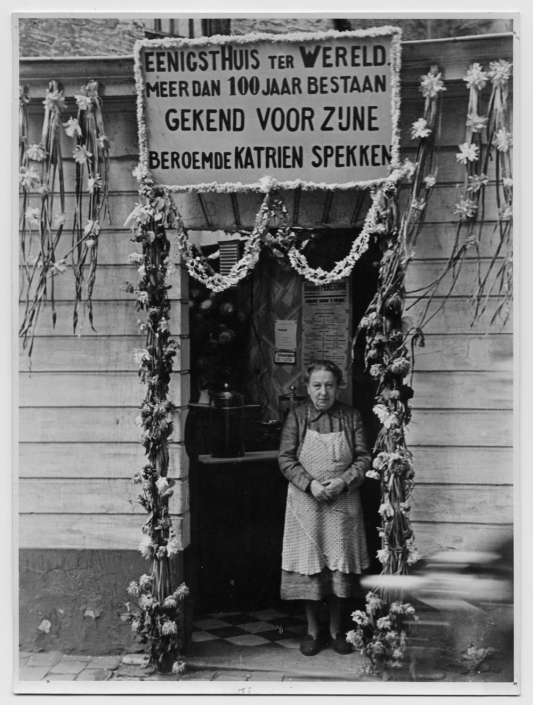 Snoepwinkel met beroemde Katrienspekken, Gent