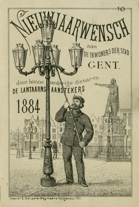 Nieuwjaarwensch aan de inwoners der Stad Gent, 1884